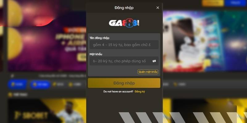 Thông tin đăng nhập GA888 cần độ chính xác tuyệt đối